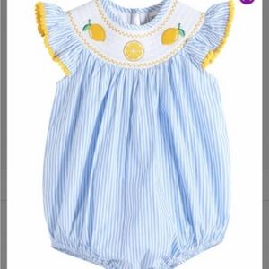 Lil Cactus Smocked Lemons Bubble NWT 18-24